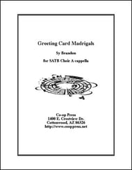 Greeting Card Madridgals SATB choral sheet music cover Thumbnail